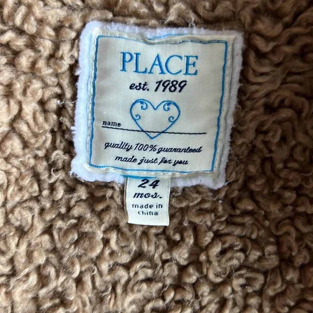 The Children’s Place thick furry zipper up